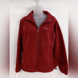 NWOT Columbia Red Fleece Jacket (#1,276)